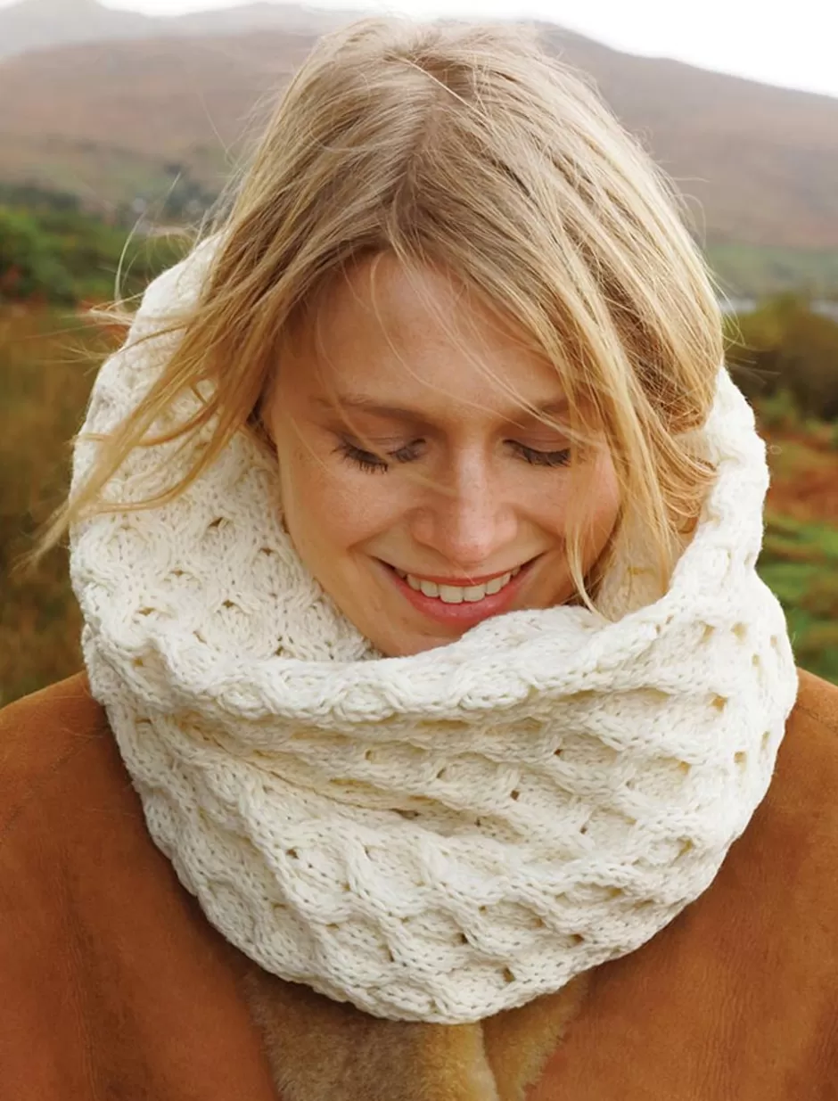 Knitted Wool Scarves<Glenaran Aran Snood Scarf