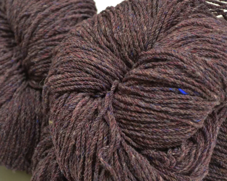 Aran Wool<Glenaran Aran Wool Knitting Hanks - Bilberry