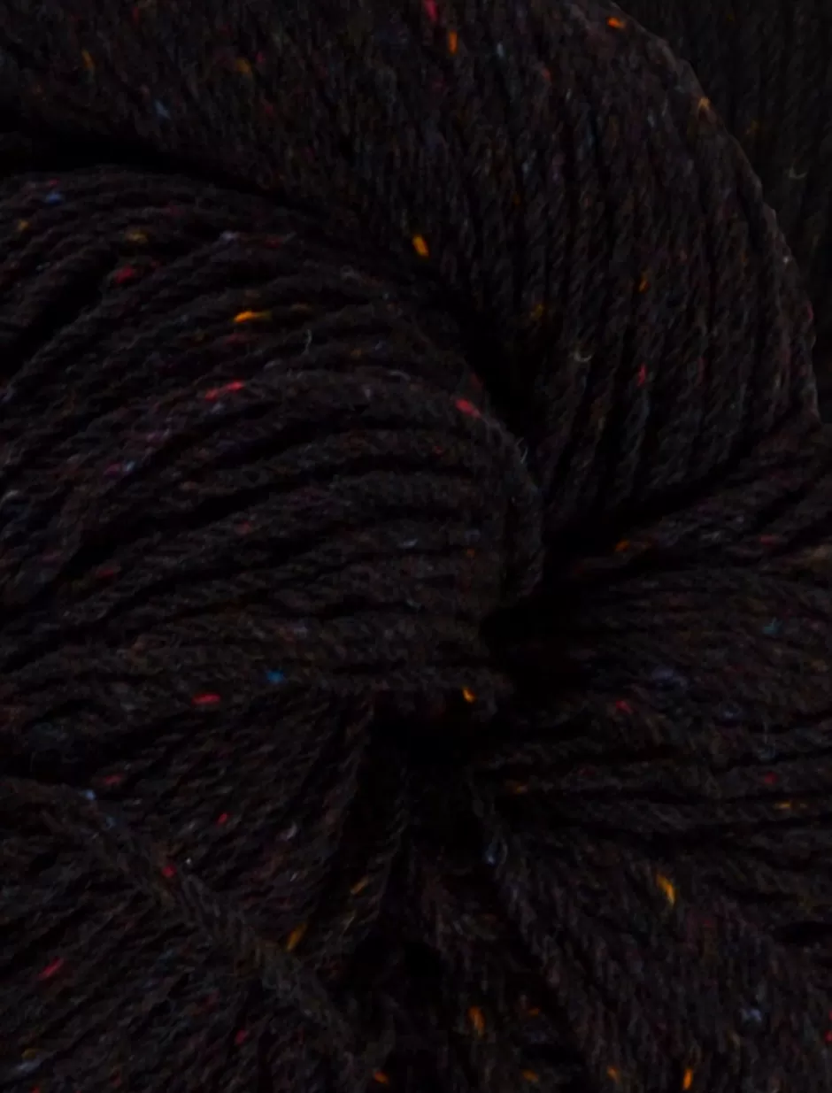 Aran Wool<Glenaran Aran Wool Knitting Hanks - Black Tweed