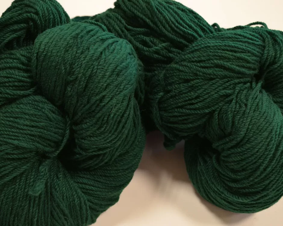 Aran Wool<Glenaran Aran Wool Knitting Hanks - Bottle Green