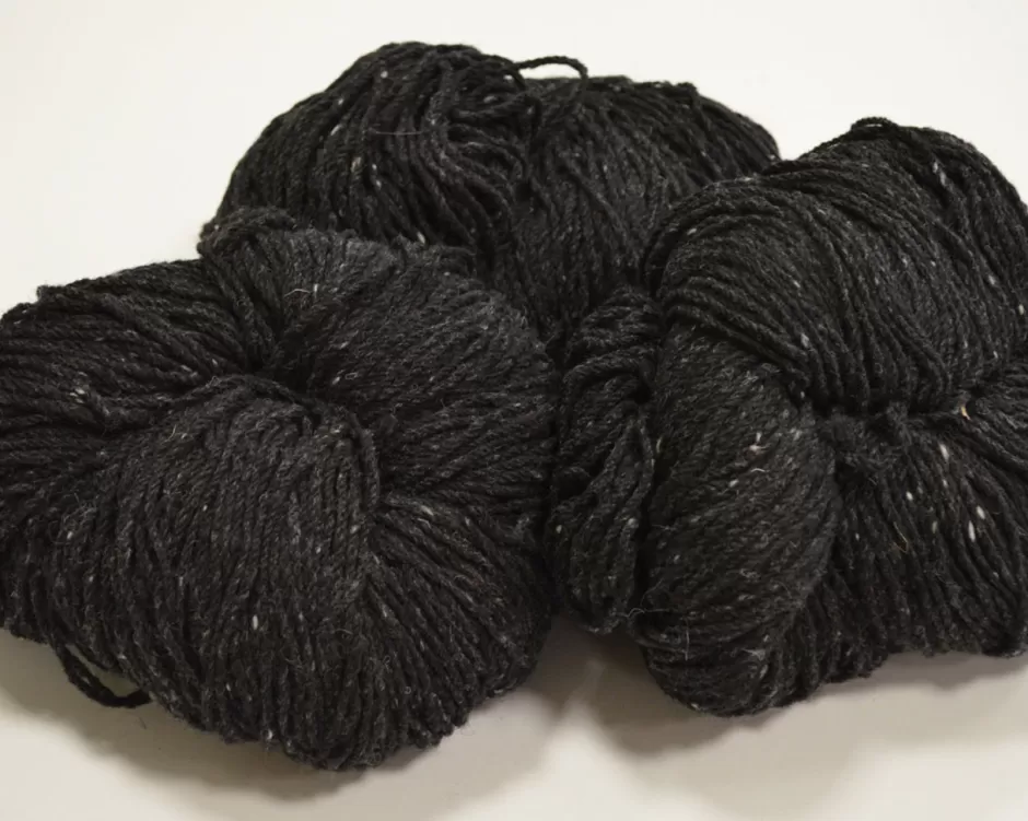 Aran Wool<Glenaran Aran Wool Knitting Hanks - Charcoal Fleck