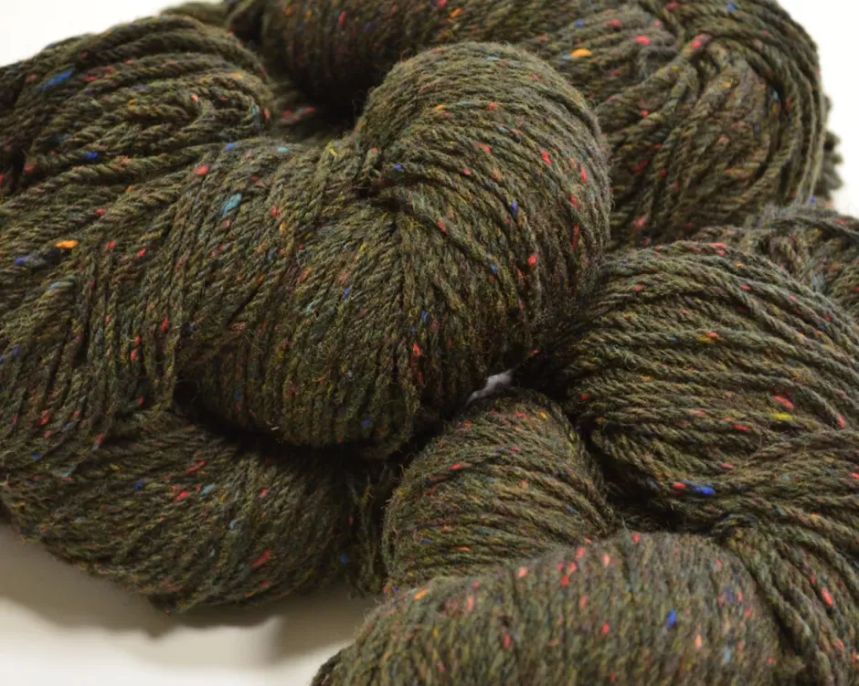 Aran Wool<Glenaran Aran Wool Knitting Hanks - Moss Green