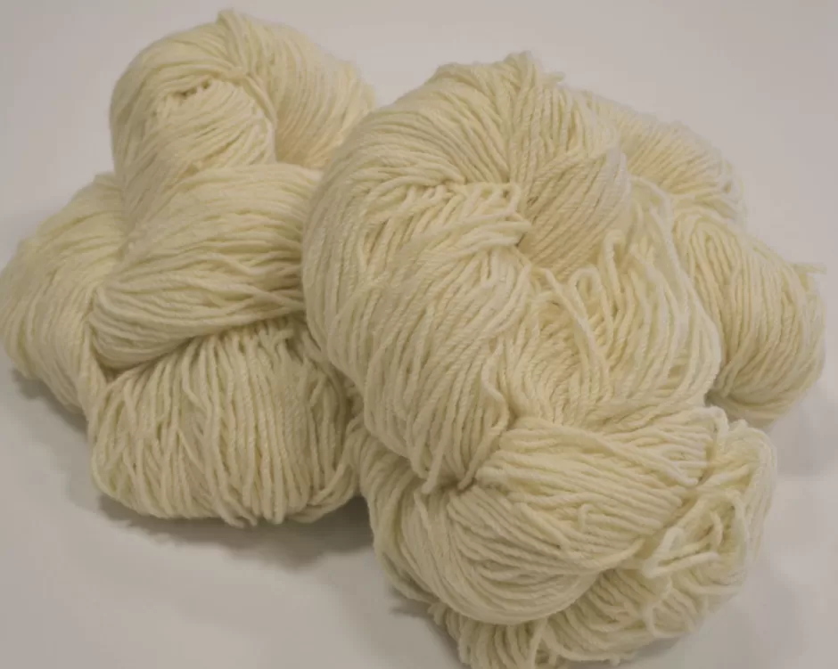 Aran Wool<Glenaran Aran Wool Knitting Hanks - Organic White