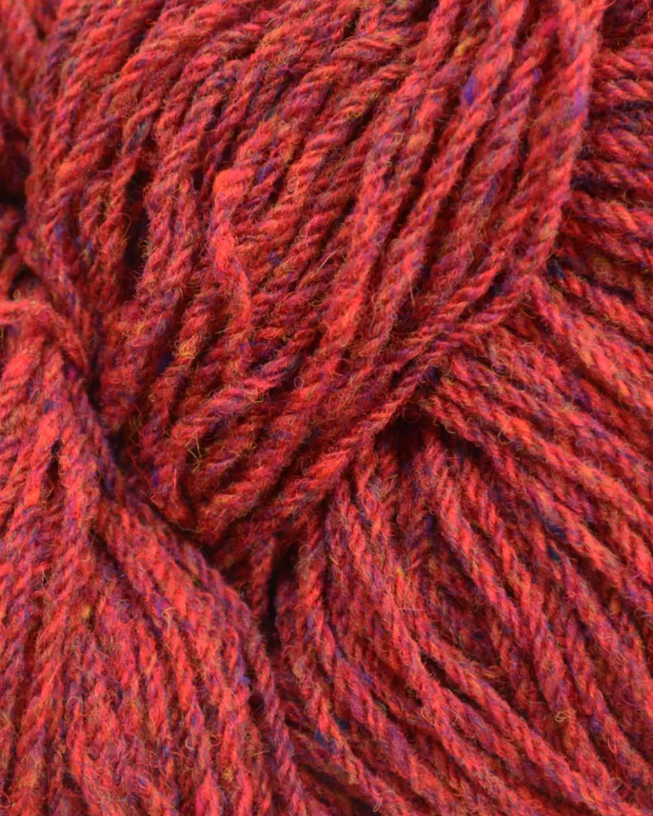 Aran Wool<Glenaran Aran Wool Knitting Hanks - Raspberry Fleck