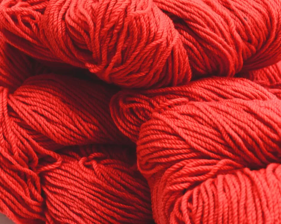 Aran Wool<Glenaran Aran Wool Knitting Hanks - Scarlet