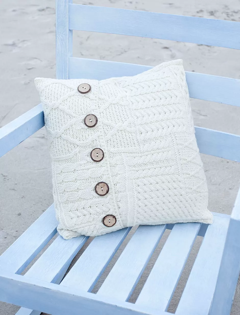 Aran Design Homeware<Glenaran Aran-Knit Cushion Cover