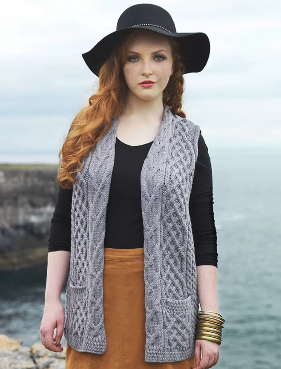 Cardigans, Jackets & Coatigans<Glenaran Cable Aran Waistcoat