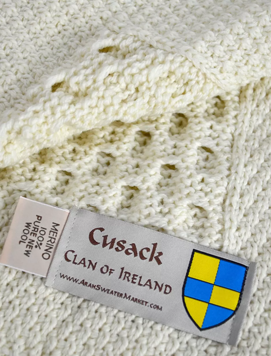 Clan Throws<Glenaran Cusack Clan Aran Throw