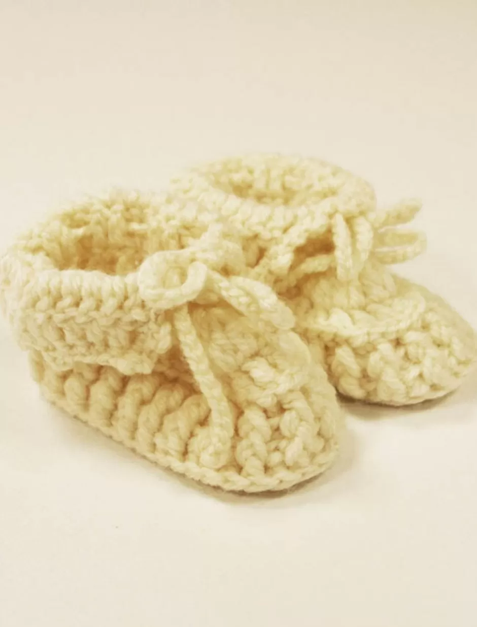 Baby & Toddler<Glenaran Handknit Baby Booties with Bow