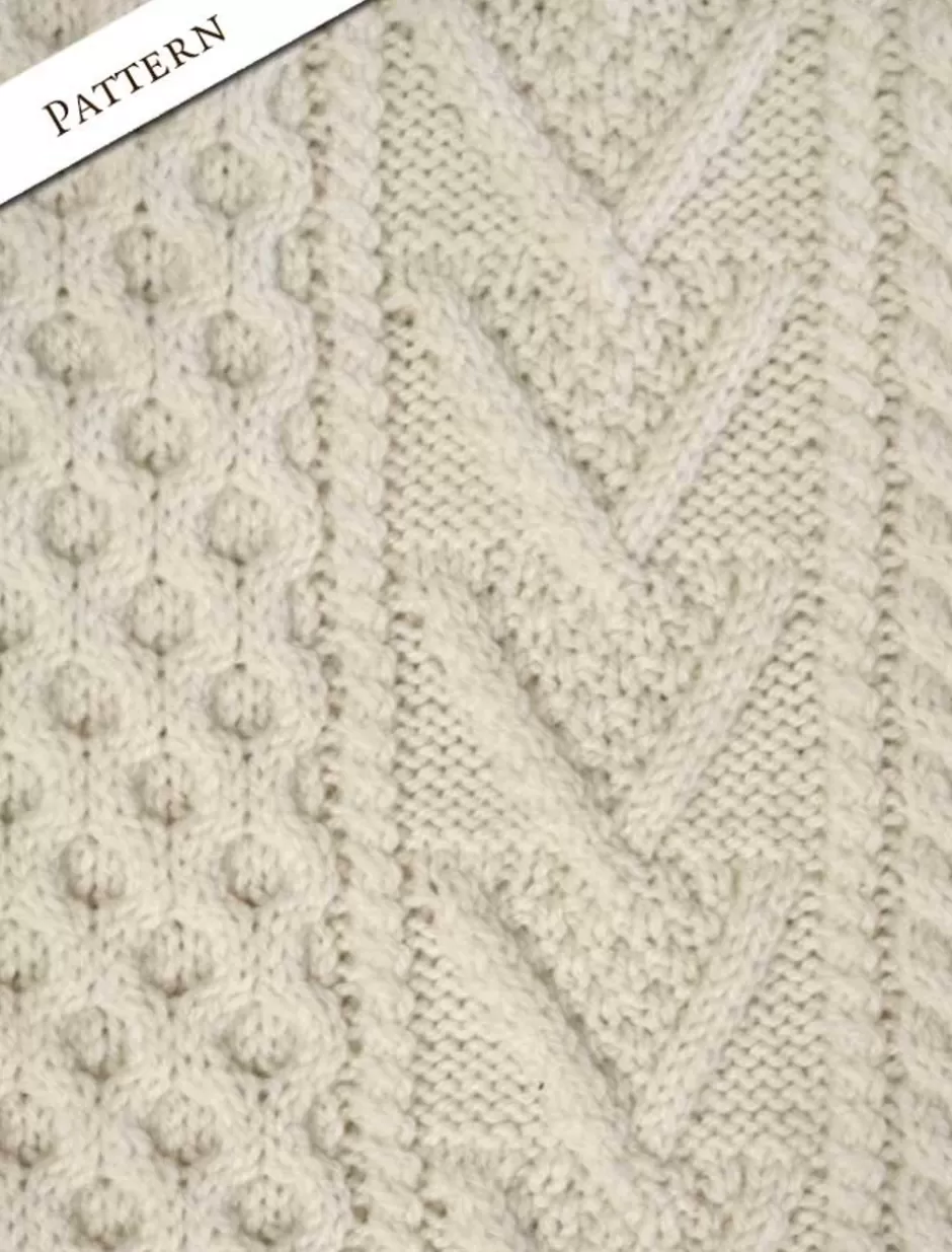 Sweaters<Glenaran Hand-knit Chevron Stitch Sweater