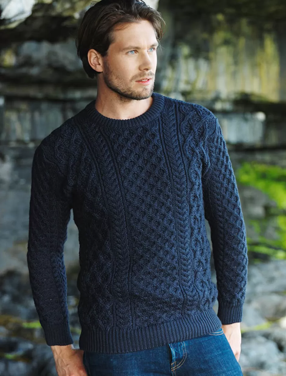 Sweaters<Glenaran Heavyweight Merino Wool Aran Sweater