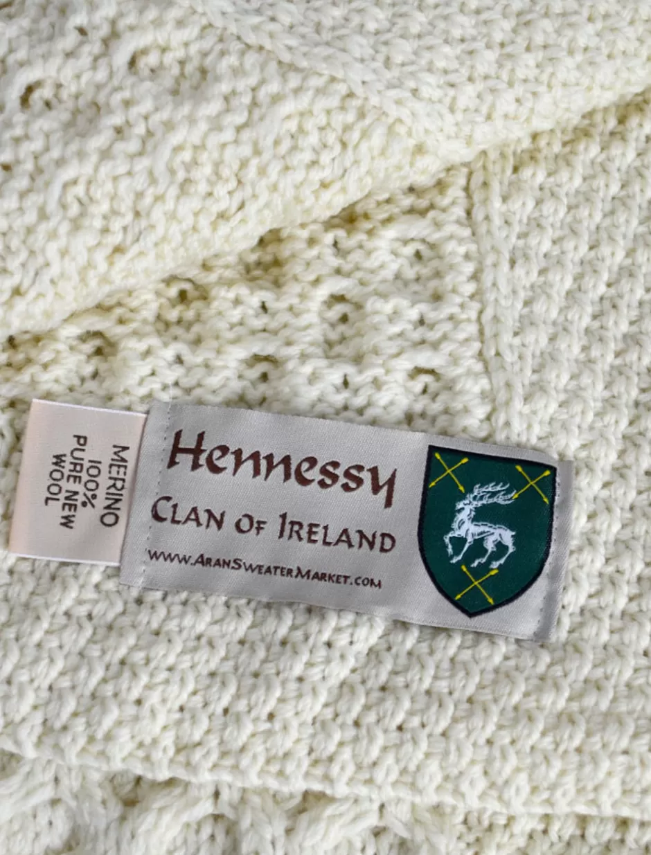 Clan Throws<Glenaran Hennessy Clan Aran Throw