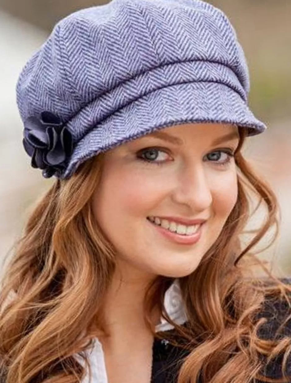 Caps & Hats<Glenaran Ladies Tweed Newsboy Hat - Lilac