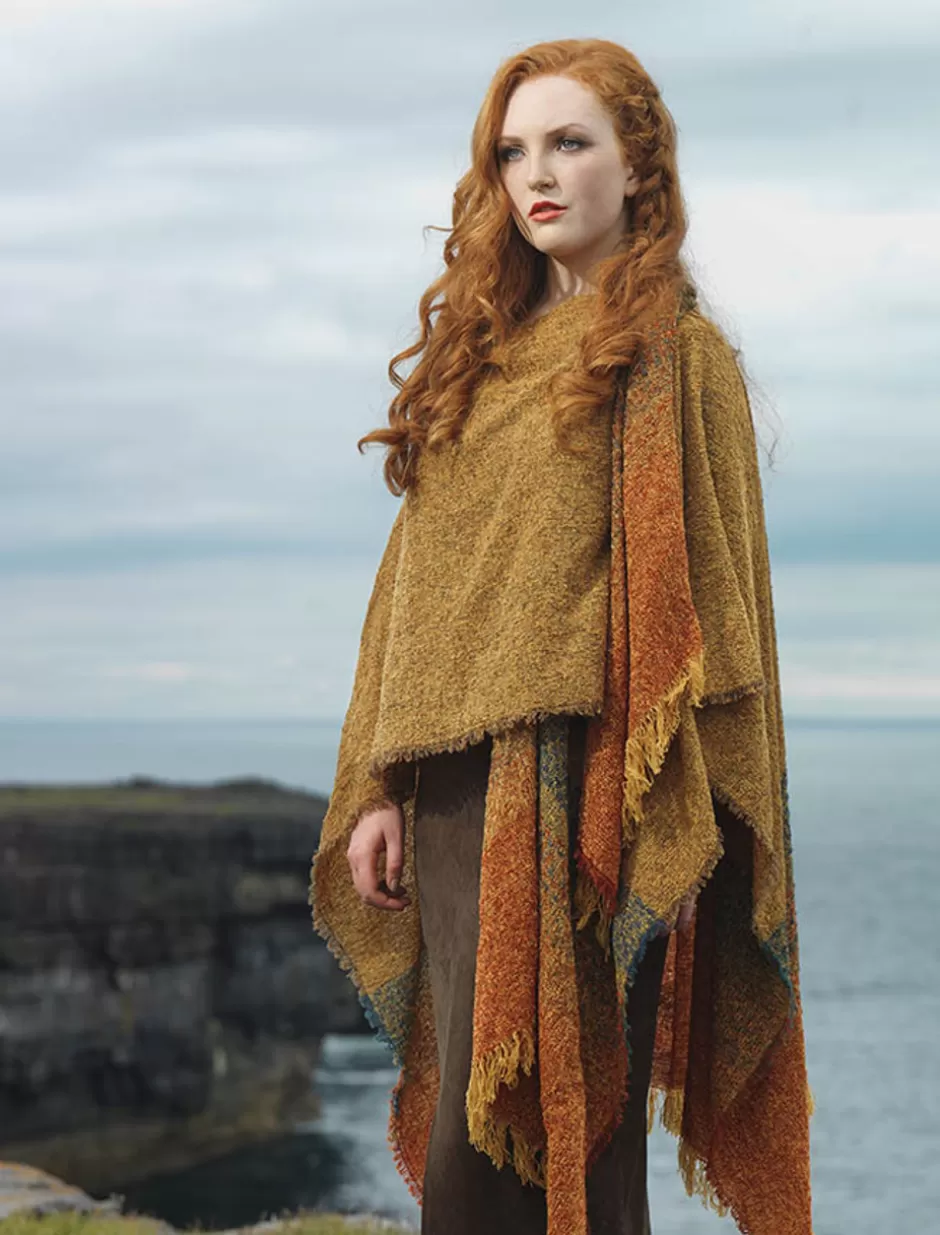 Ponchos, Capes & Shawls<Glenaran Lambswool Celtic Ruana Wrap