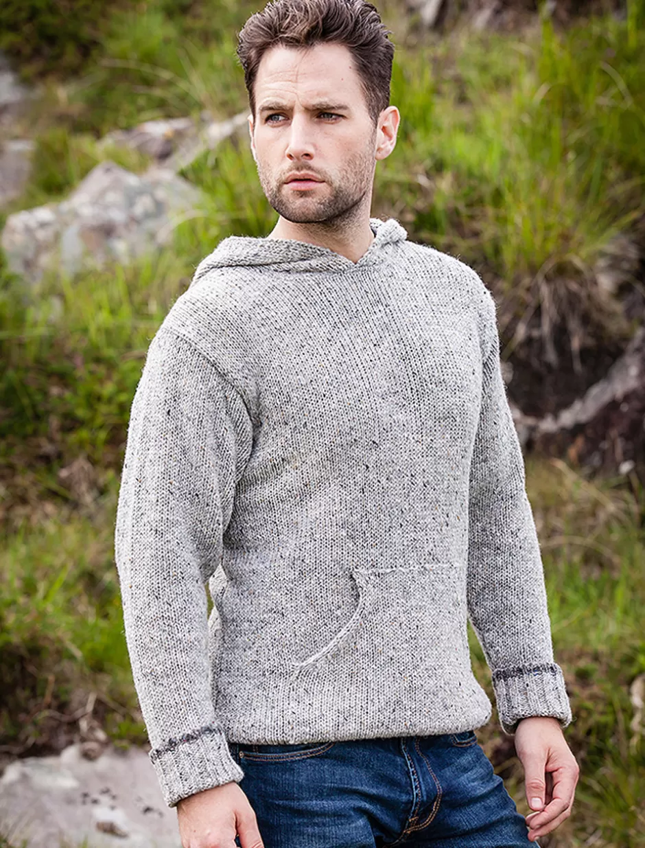 Sweaters<Glenaran Men's Wool Hoodie with Pouch Pocket