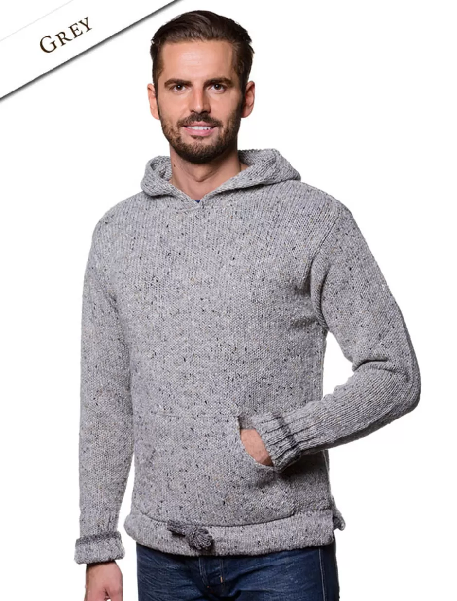 Sweaters<Glenaran Men's Wool Hoodie with Pouch Pocket