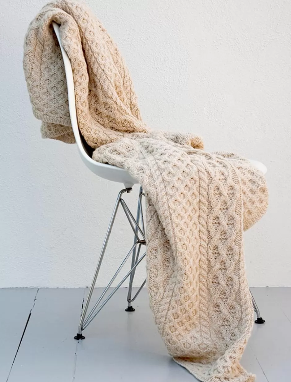 Knitted Wool Throws<Glenaran Merino Aran Throw