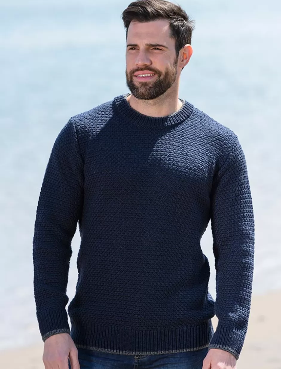 Sweaters<Glenaran Merino Textured Crew Neck Sweater