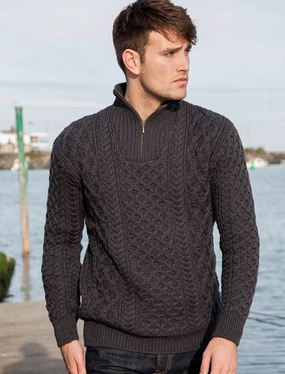 Sweaters<Glenaran Merino Wool Aran Troyer