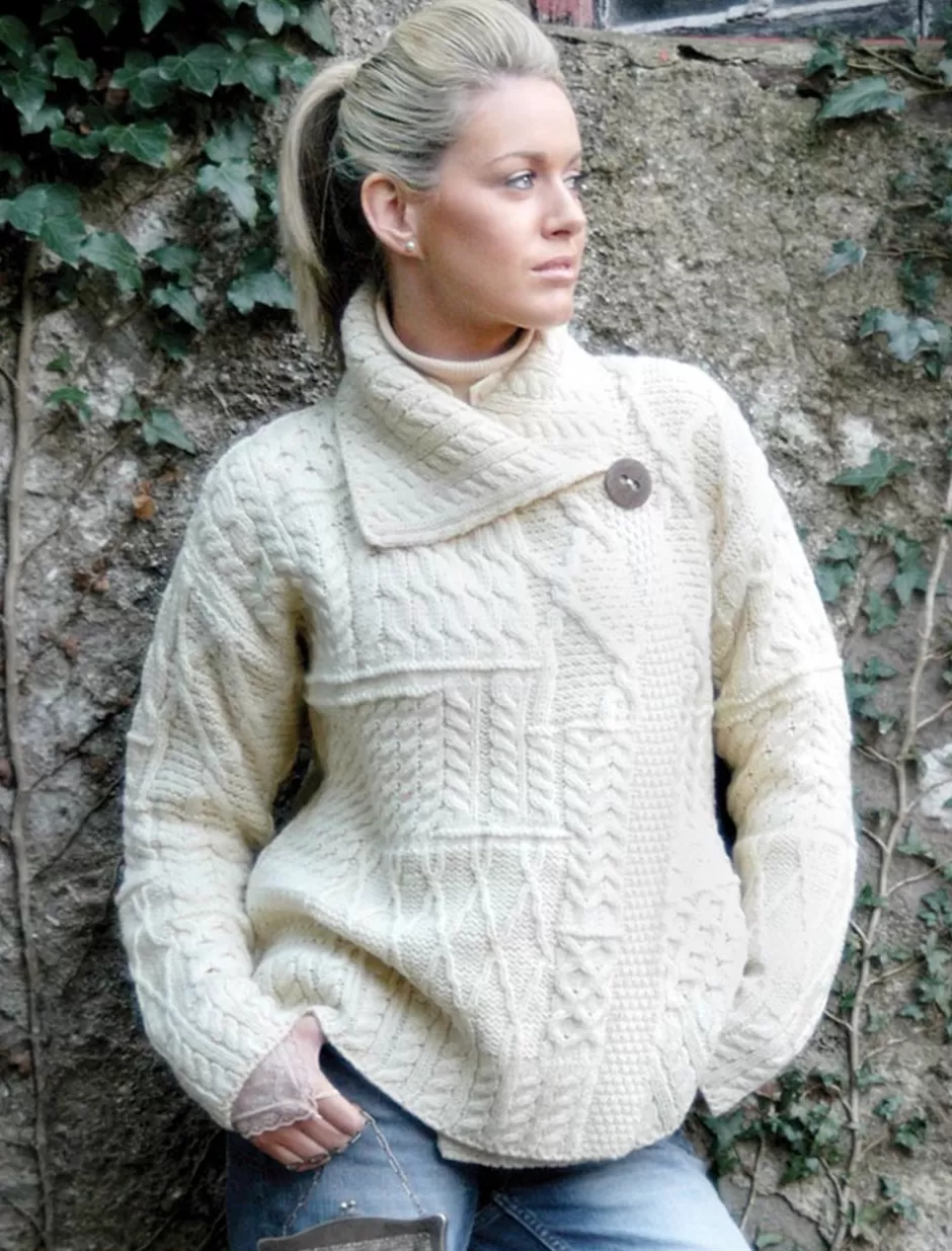 Cardigans, Jackets & Coatigans<Glenaran Patchwork Cardigan with Collar