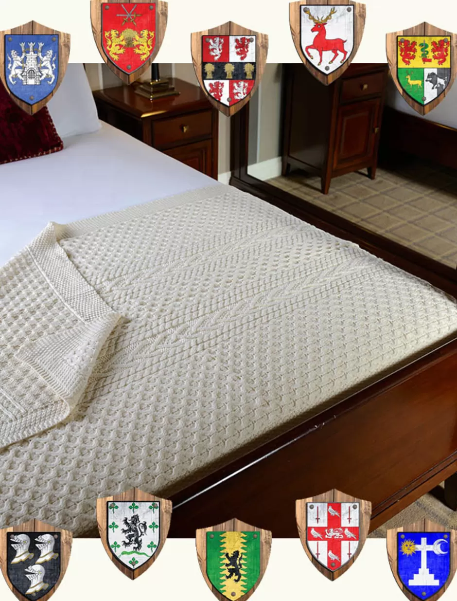 Knitted Wool Throws<Glenaran Premium ClanAran Throw - Find Your Clan