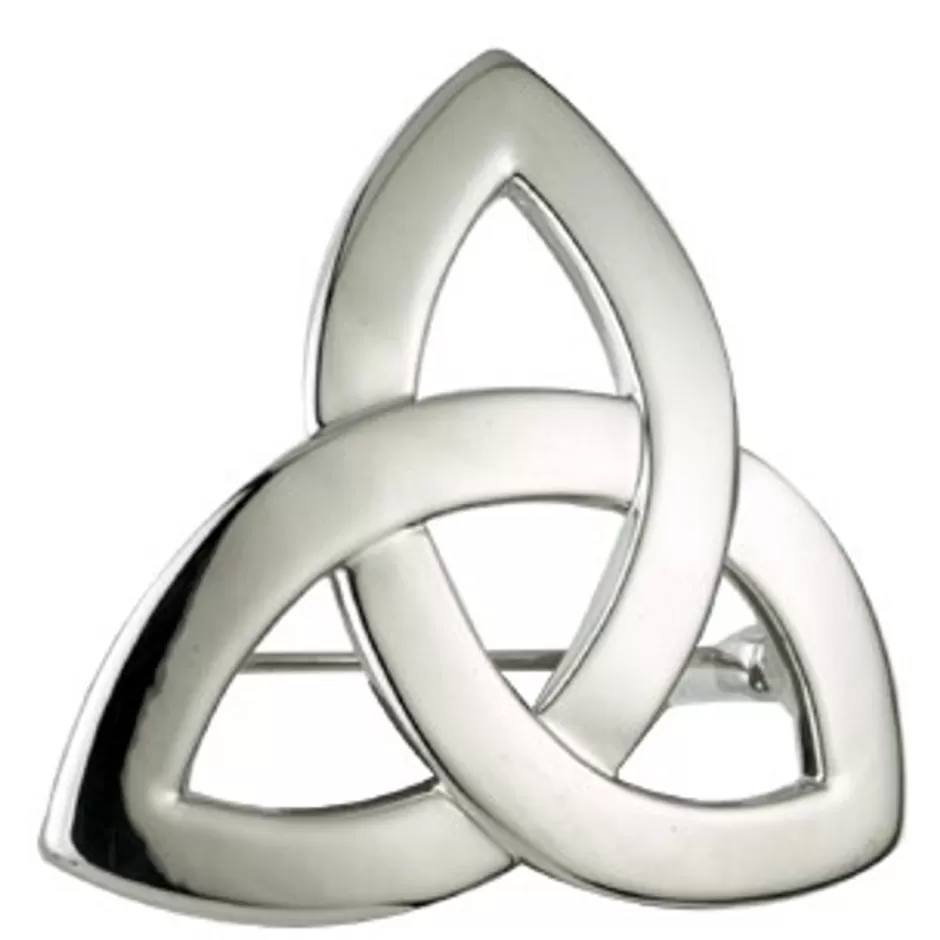 Jewelry | Jewelry<Glenaran Rhodium Trinity Knot Brooch