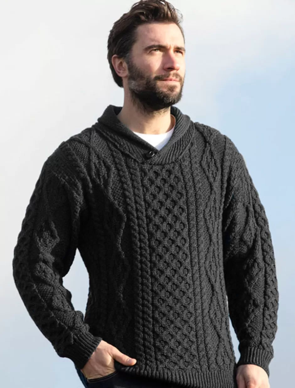 Sweaters<Glenaran Shawl Neck Honeycomb Sweater