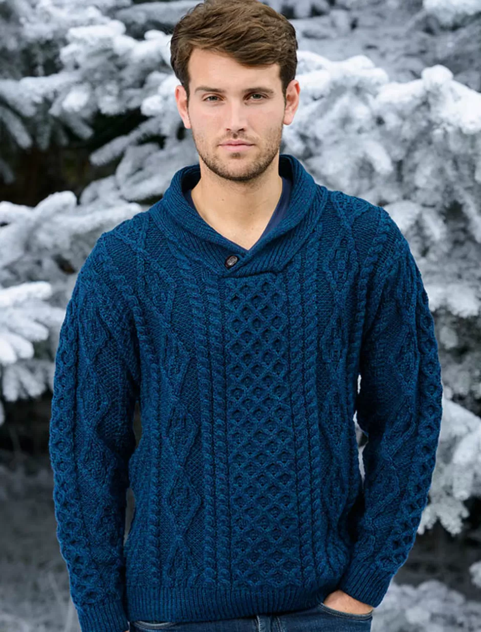 Sweaters<Glenaran Shawl Neck Honeycomb Sweater