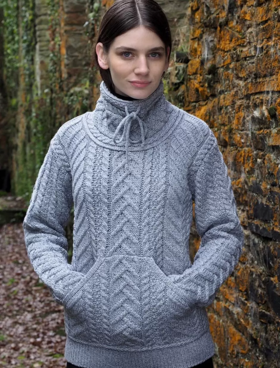 Sweaters<Glenaran Super Soft Aran Cowl Neck Sweater