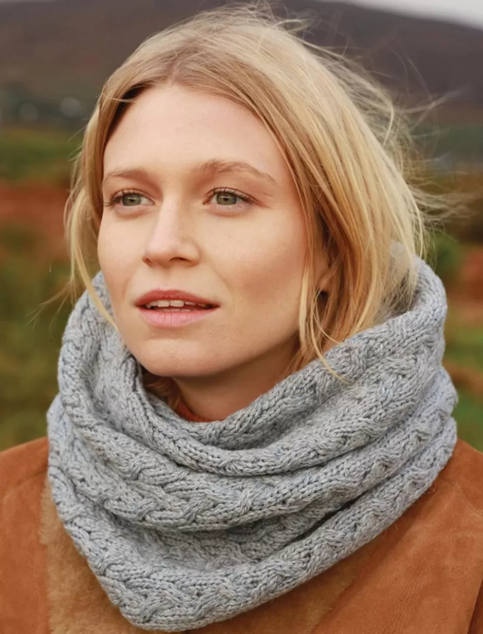 Knitted Wool Scarves<Glenaran Super Soft Aran Infinity Scarf