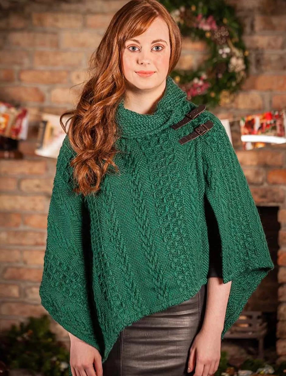 Ponchos, Capes & Shawls<Glenaran Super Soft Cable Aran Shawl