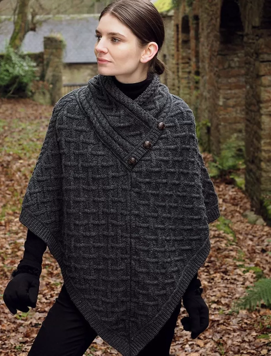 Ponchos, Capes & Shawls<Glenaran Super Soft Lattice Stitch Poncho