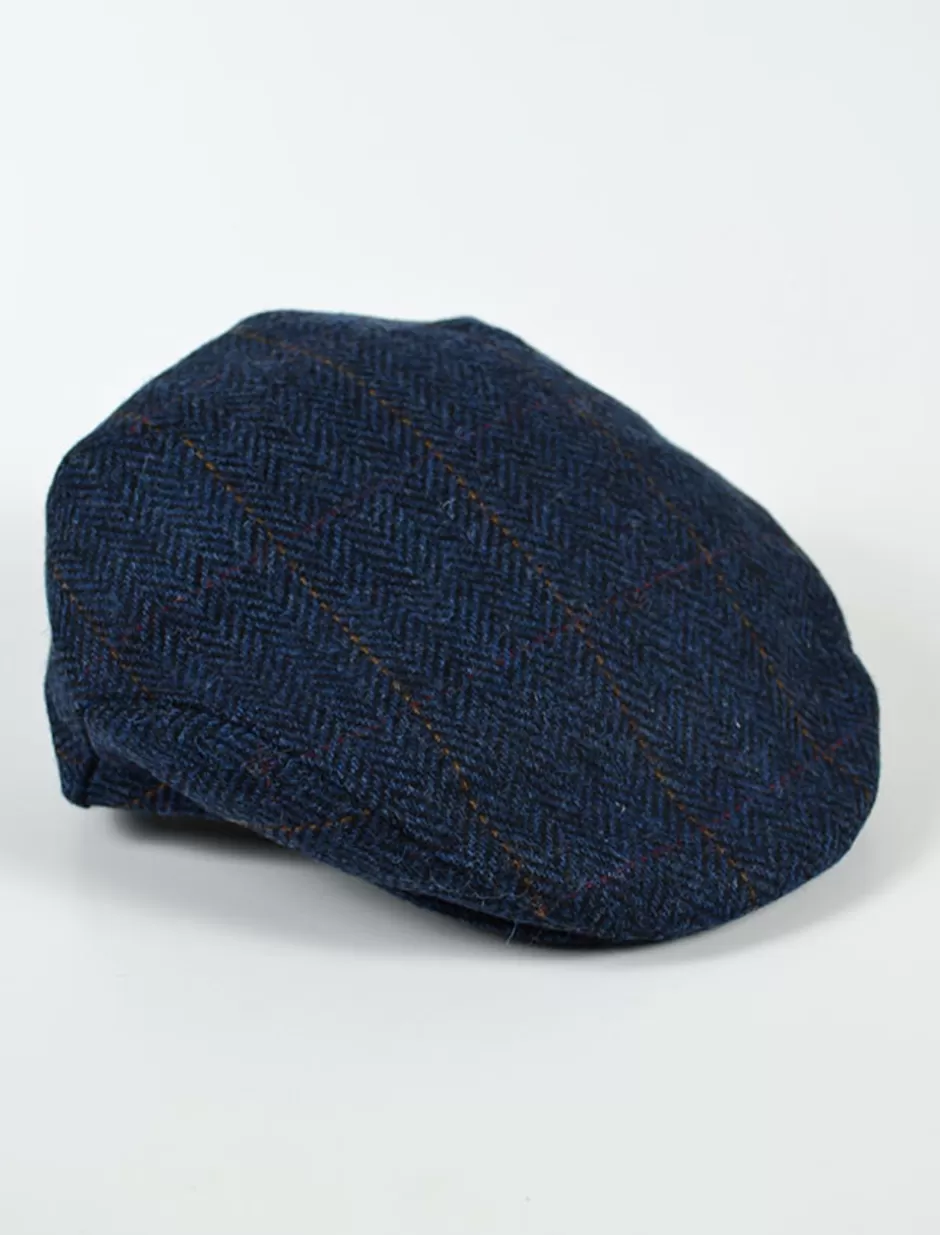 Irish Flat Caps<Glenaran Trinity Tweed Flat Cap - Denim