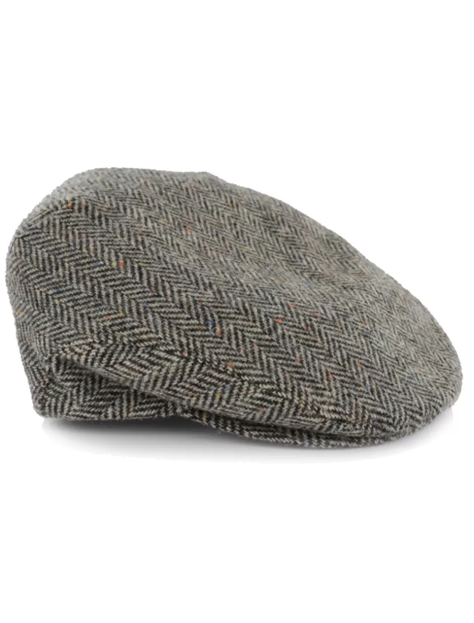 Irish Flat Caps<Glenaran Trinity Tweed Flat Cap - Grey