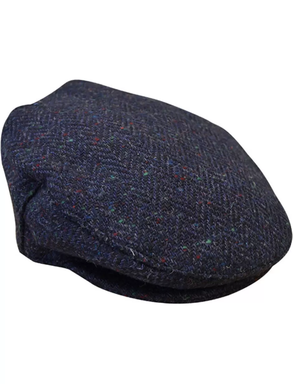 Irish Flat Caps<Glenaran Tweed Flat Cap - Blue