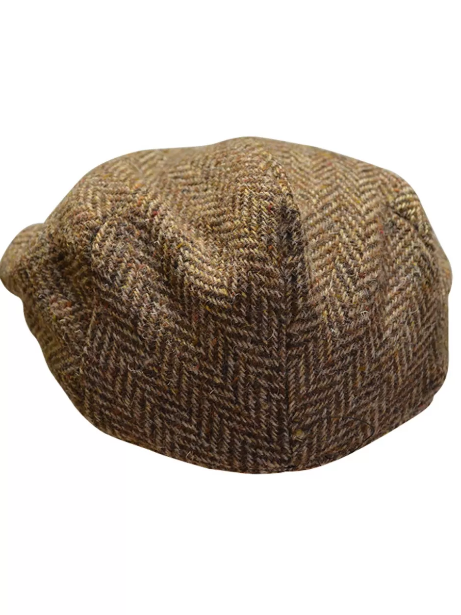 Irish Flat Caps<Glenaran Tweed Flat Cap - Brown