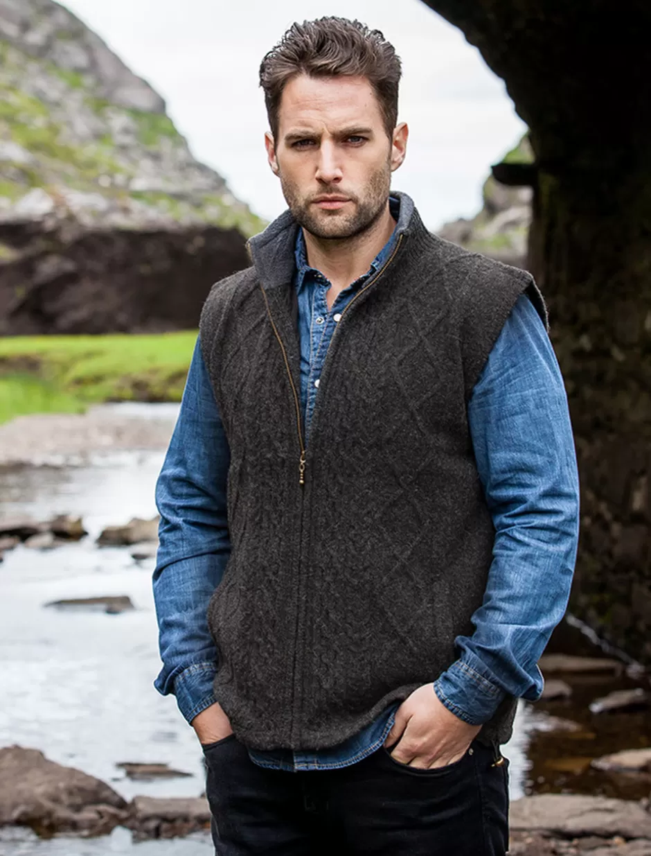 Cardigans, Jackets & Coats<Glenaran Windproof Aran Style Bodywarmer