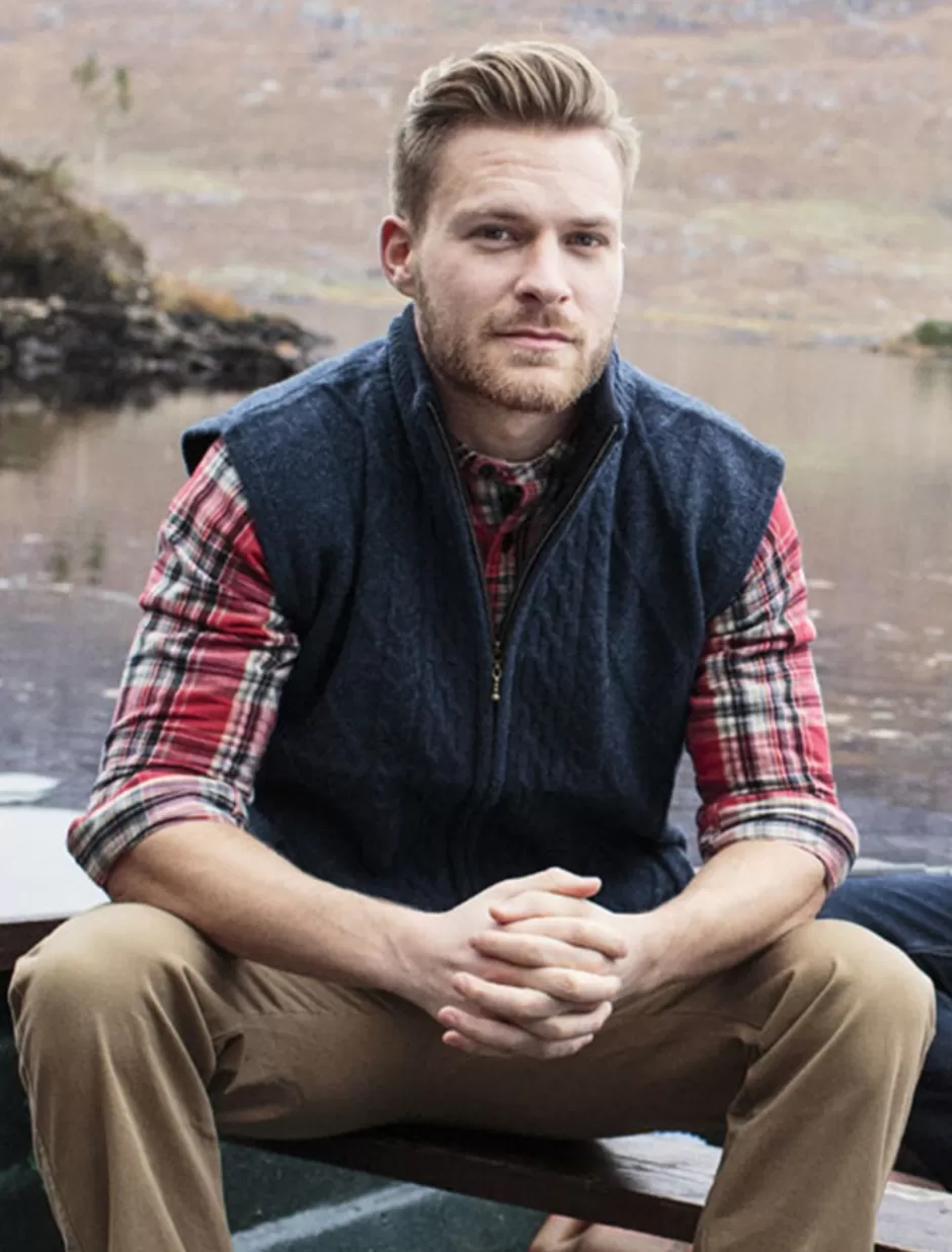 Cardigans, Jackets & Coats<Glenaran Windproof Aran Style Bodywarmer