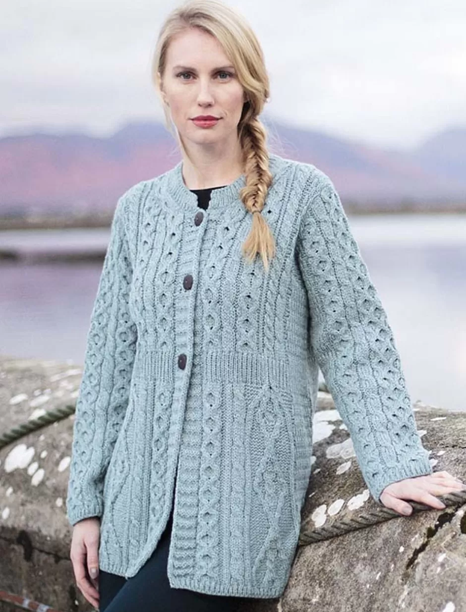 Cardigans, Jackets & Coatigans<Glenaran Women's Merino Wool A-Line Fit Cardigan