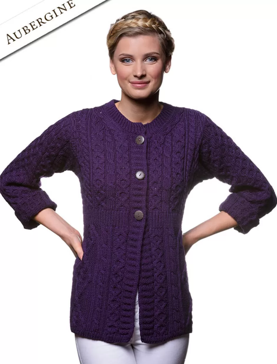 Cardigans, Jackets & Coatigans<Glenaran Women's Merino Wool A-Line Fit Cardigan