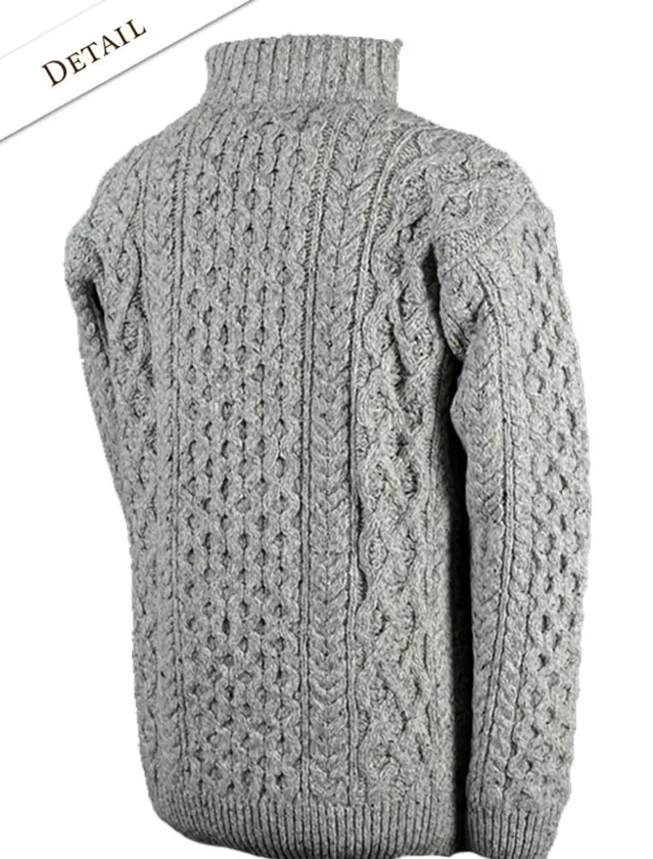 Sweaters<Glenaran Wool Cashmere Aran Troyer Sweater